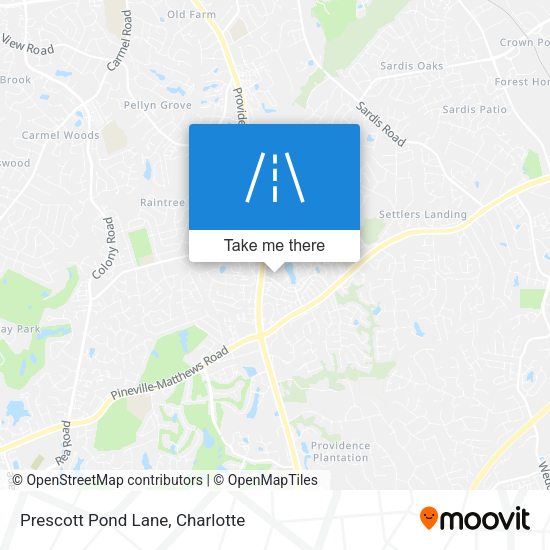 Prescott Pond Lane map