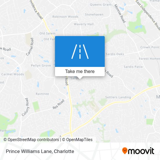 Mapa de Prince Williams Lane