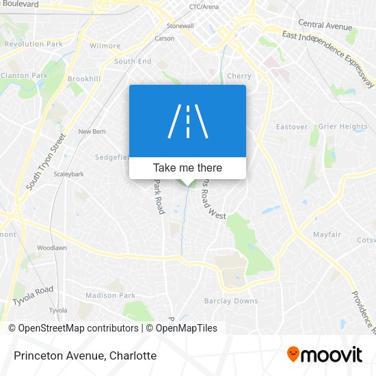 Mapa de Princeton Avenue