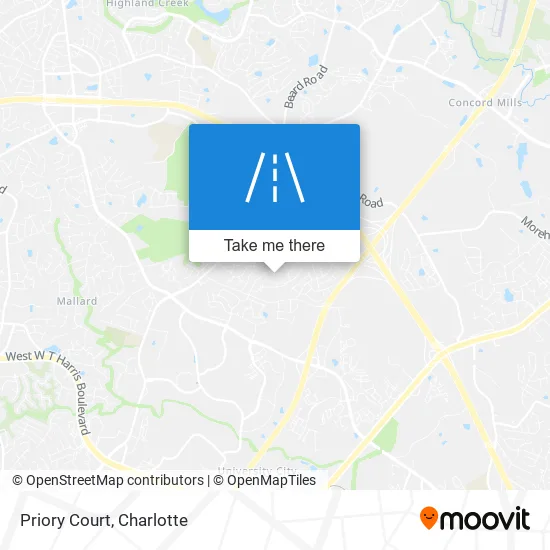 Priory Court map