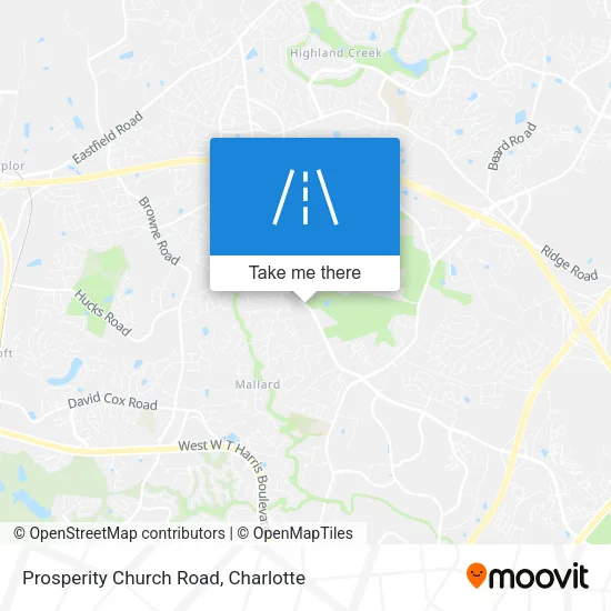 Prosperity Church Road map