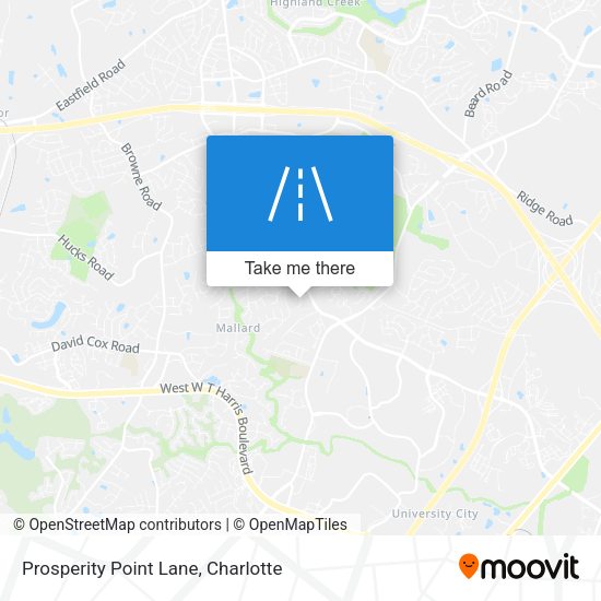 Prosperity Point Lane map