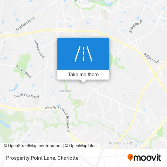 Prosperity Point Lane map