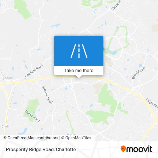 Prosperity Ridge Road map