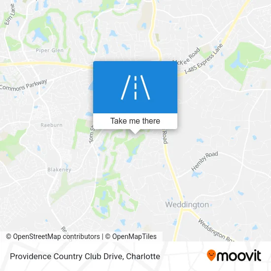 Providence Country Club Drive map
