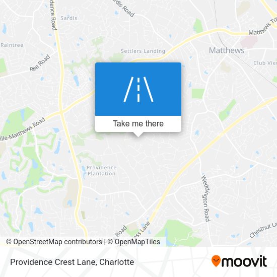 Providence Crest Lane map