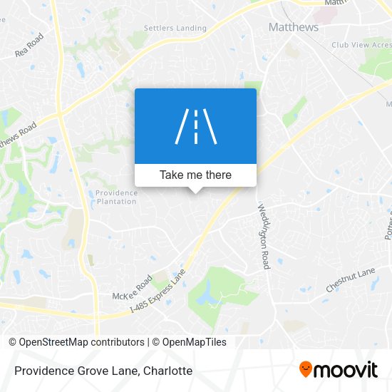 Providence Grove Lane map