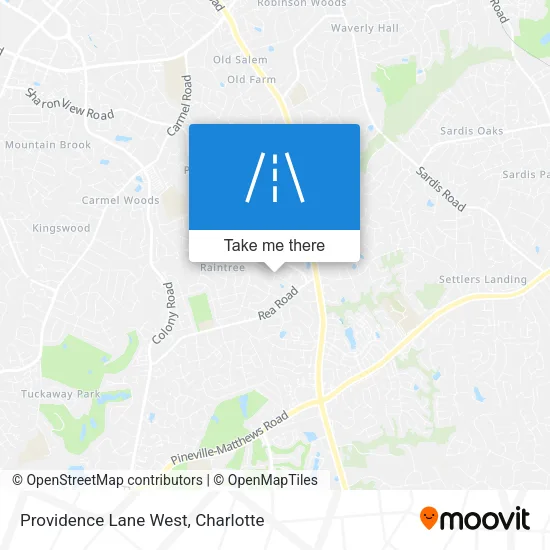 Providence Lane West map