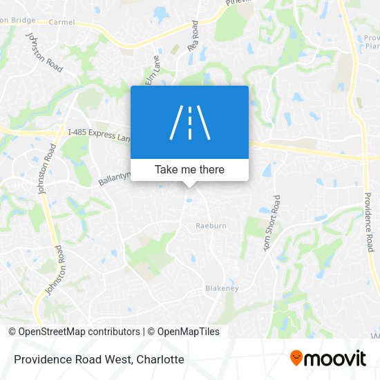 Providence Road West map
