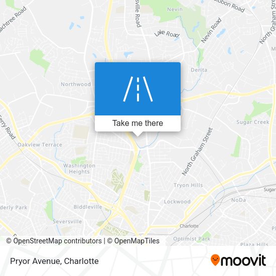 Mapa de Pryor Avenue