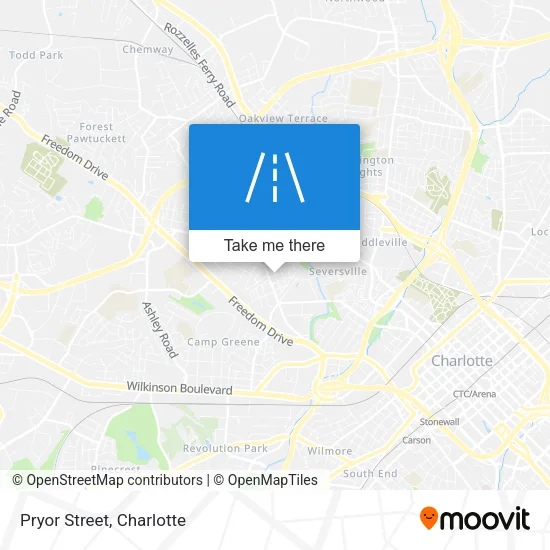 Pryor Street map