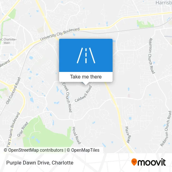 Purple Dawn Drive map