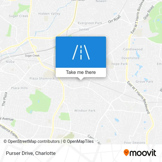 Purser Drive map