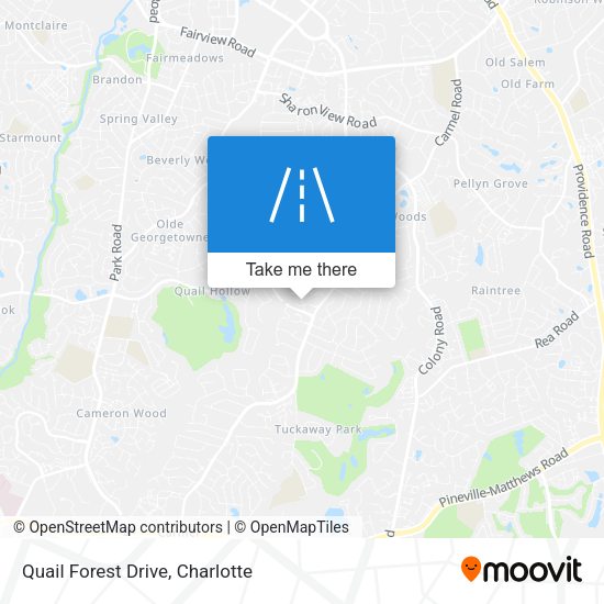 Quail Forest Drive map