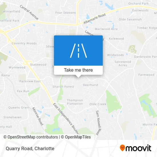 Quarry Road map