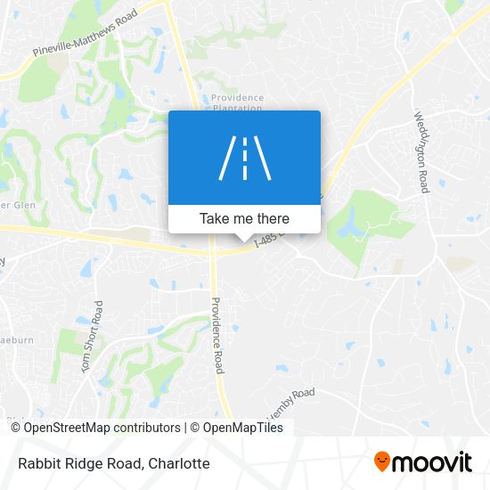 Rabbit Ridge Road map