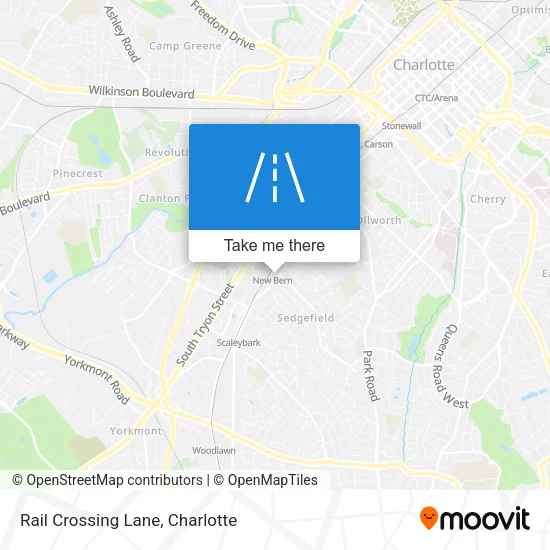 Rail Crossing Lane map