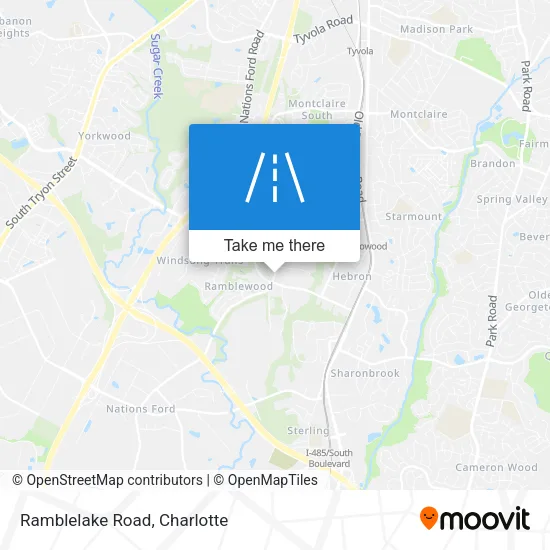 Ramblelake Road map