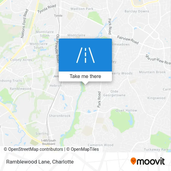 Ramblewood Lane map