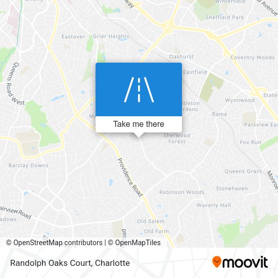 Randolph Oaks Court map