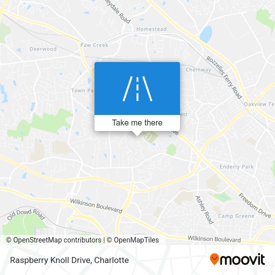 Mapa de Raspberry Knoll Drive