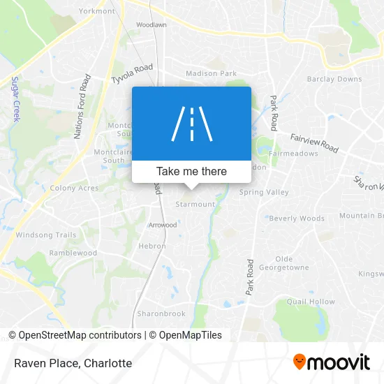 Raven Place map