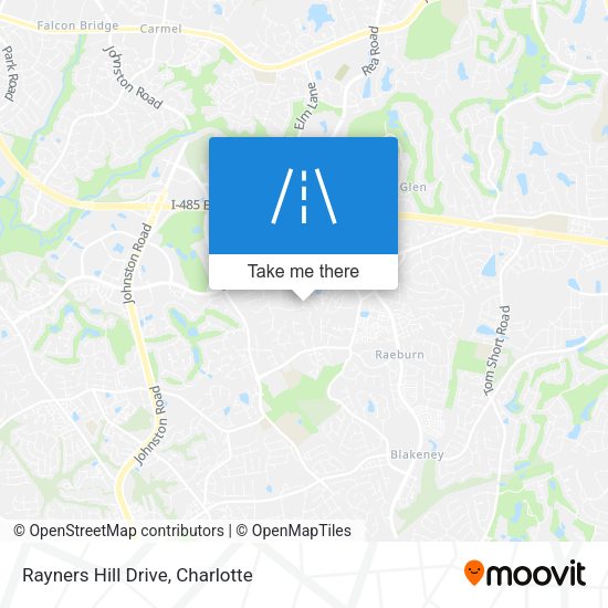 Rayners Hill Drive map