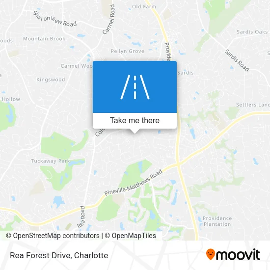 Rea Forest Drive map