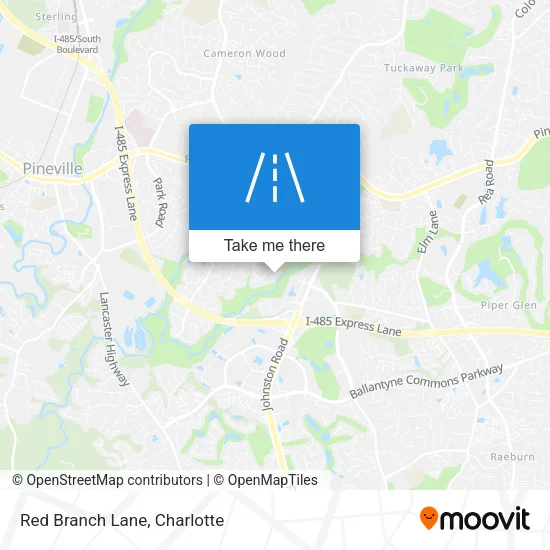 Red Branch Lane map