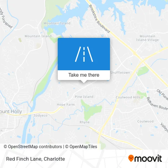Red Finch Lane map