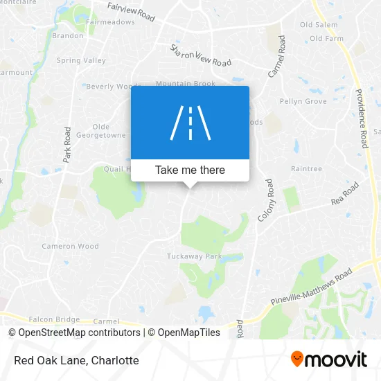 Red Oak Lane map