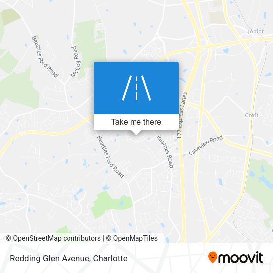 Redding Glen Avenue map