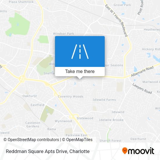 Mapa de Reddman Square Apts Drive
