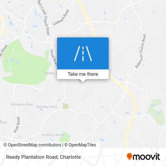 Reedy Plantation Road map