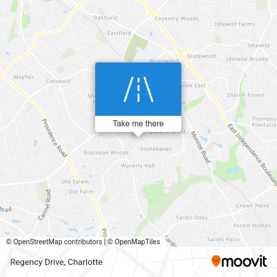 Mapa de Regency Drive