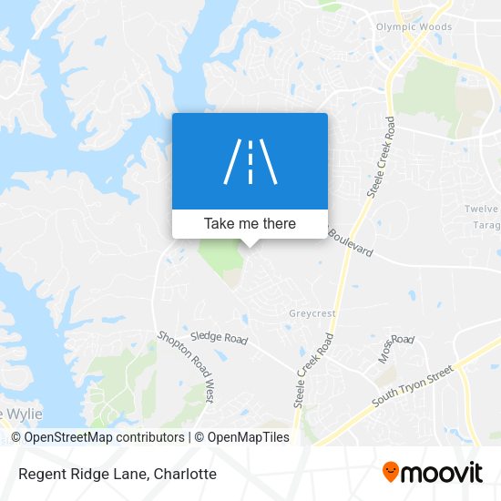 Regent Ridge Lane map