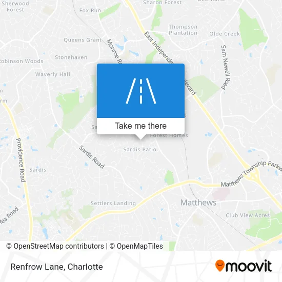 Renfrow Lane map