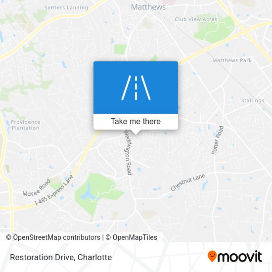 Restoration Drive map