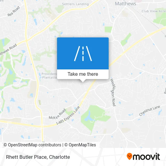 Rhett Butler Place map
