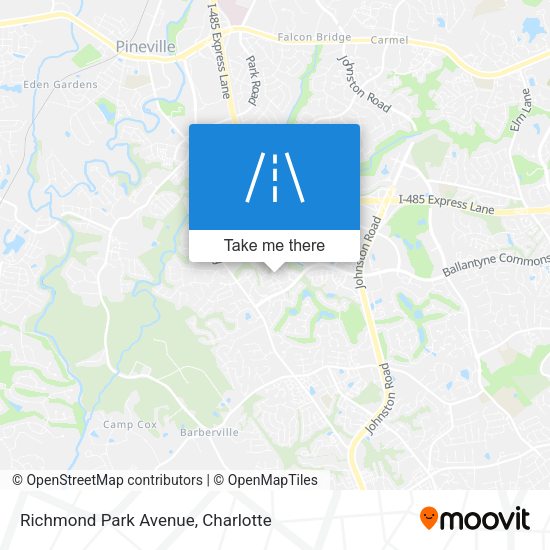 Richmond Park Avenue map