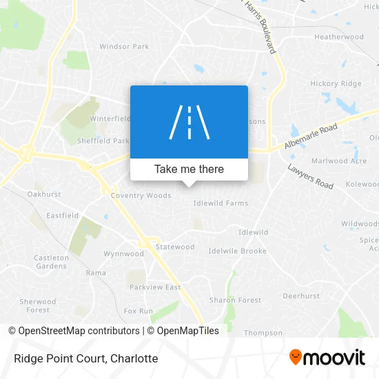 Ridge Point Court map