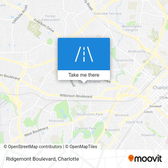 Ridgemont Boulevard map