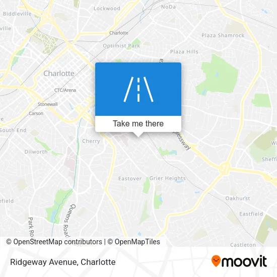 Ridgeway Avenue map