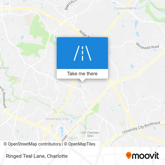 Ringed Teal Lane map