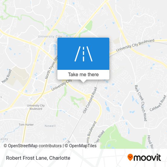 Mapa de Robert Frost Lane