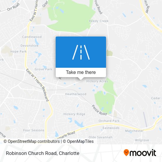 Robinson Church Road map