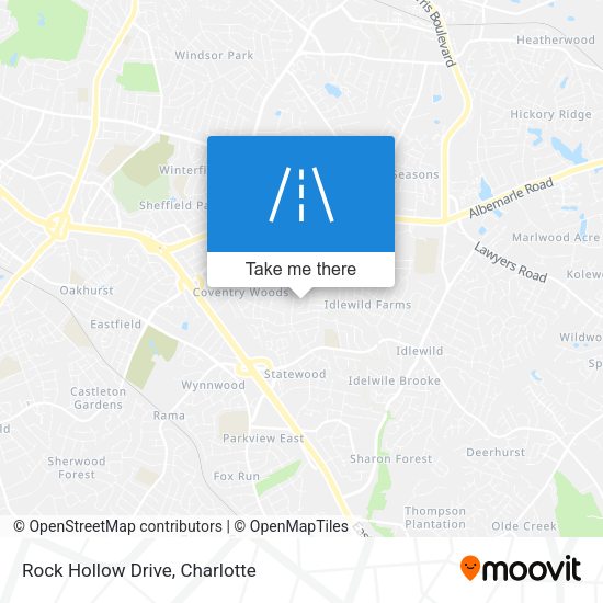 Mapa de Rock Hollow Drive