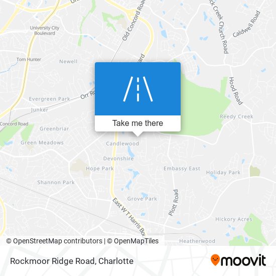 Rockmoor Ridge Road map