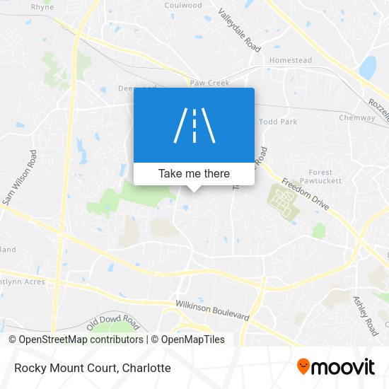 Mapa de Rocky Mount Court