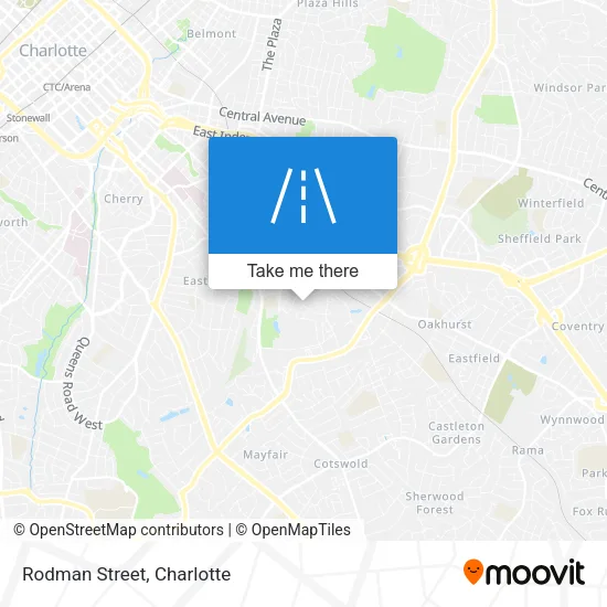 Rodman Street map